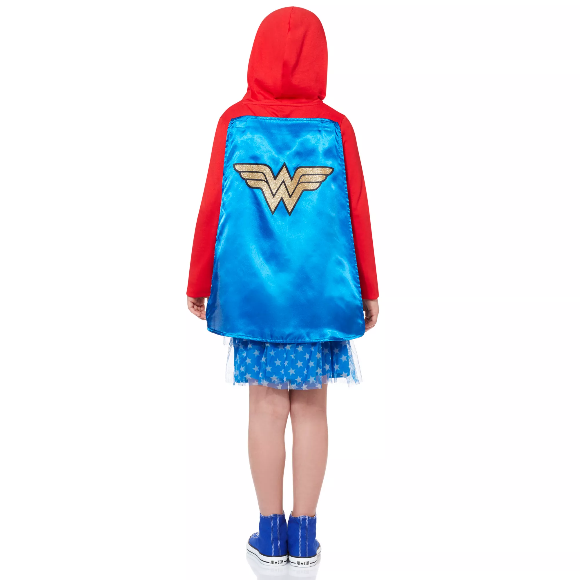 Wonder Woman Caped Girls Dress at Spirit Halloween