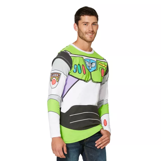 Adult Long Sleeve Buzz Lightyear T Shirt Toy Story