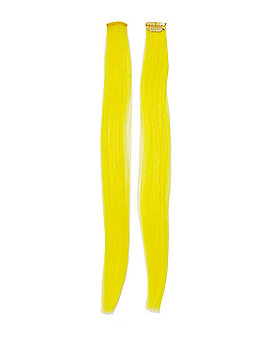 Yellow Clip In Hair Extensions