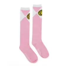 Power Rangers Pink Ranger Knee High Socks at Spirit Halloween