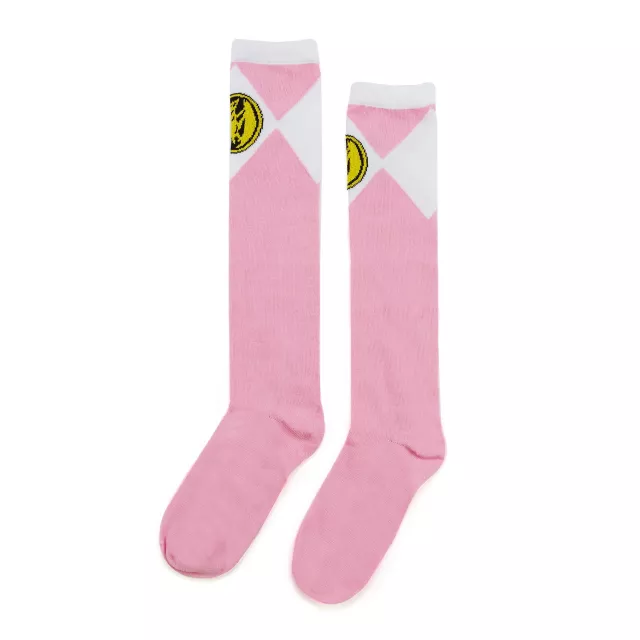 Power Rangers Pink Ranger Knee High Socks at Spirit Halloween