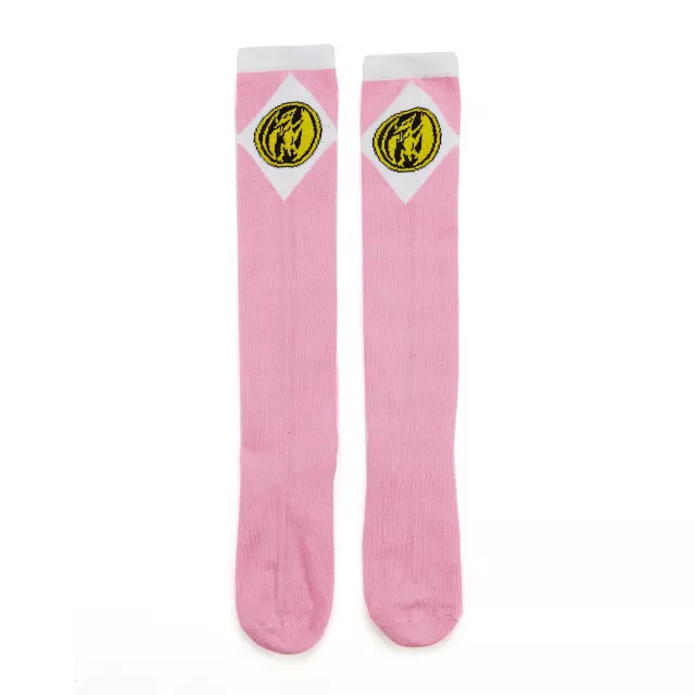 Power Rangers Pink Ranger Knee High Socks at Spirit Halloween