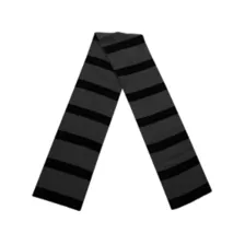 Gray and Black Striped Scarf at Spirit Halloween