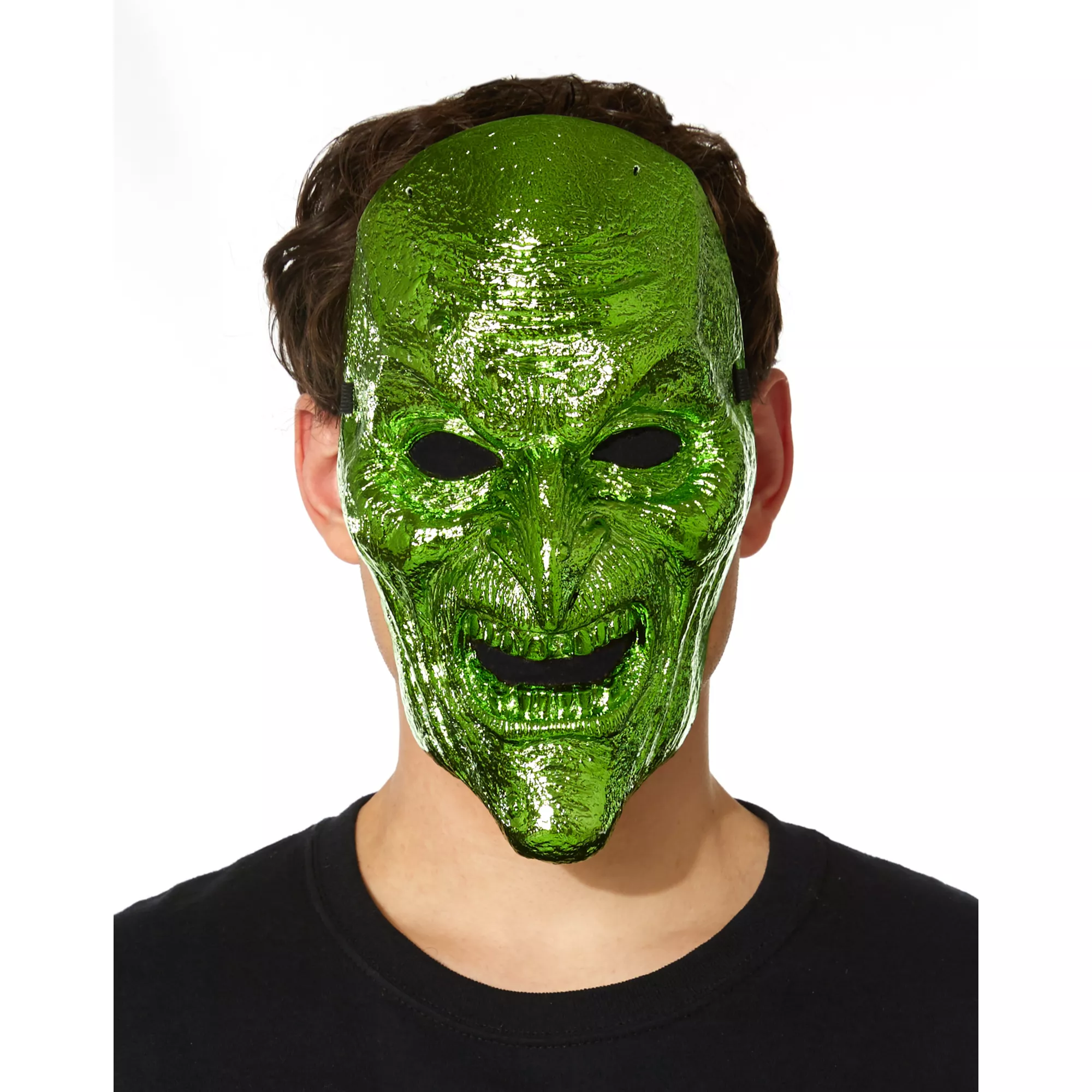Metallic Green Witch Mask at Spirit Halloween