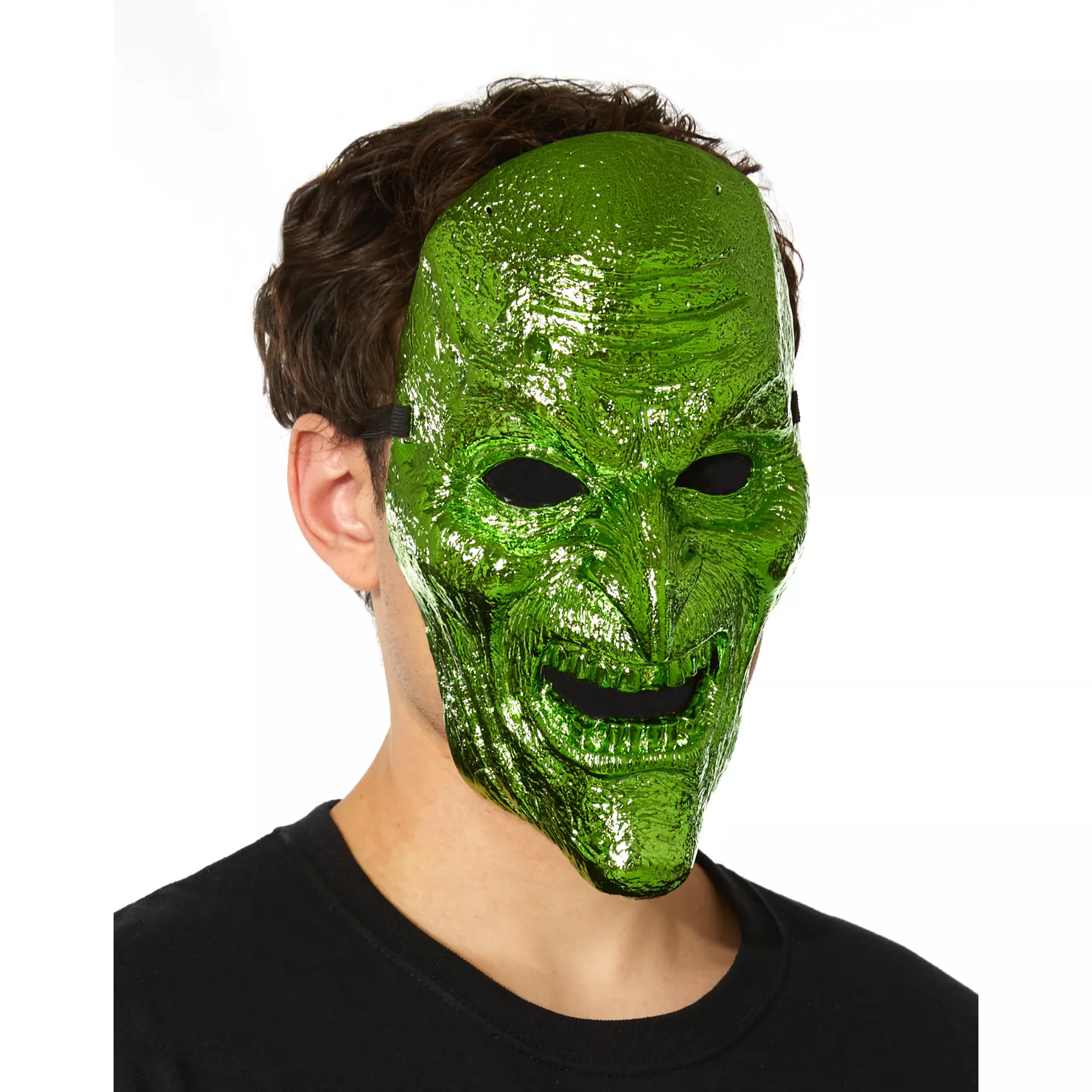Metallic Green Witch Mask at Spirit Halloween