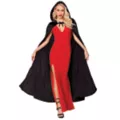 Black Velvet Hooded Womens Cape at Spirit Halloween