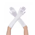 Princess White Satin Gloves at Spirit Halloween