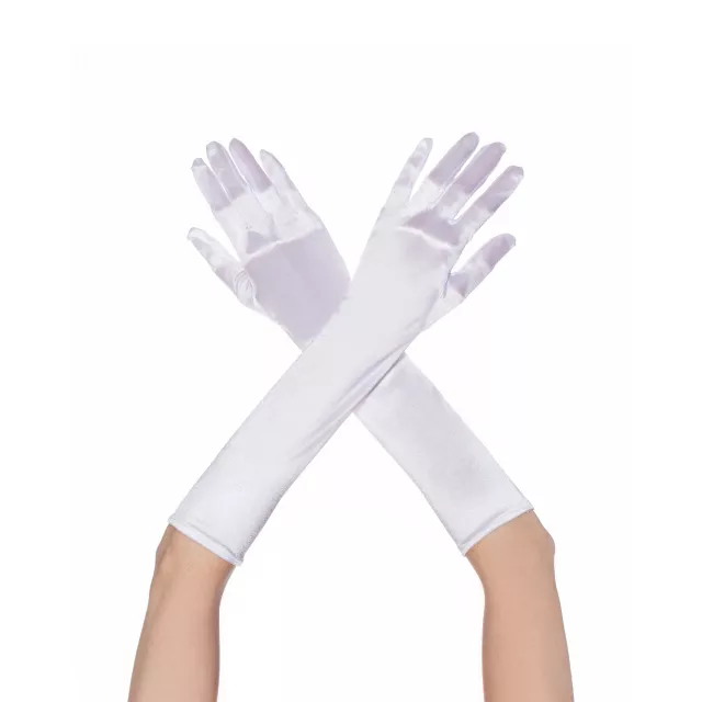 Princess White Satin Gloves at Spirit Halloween