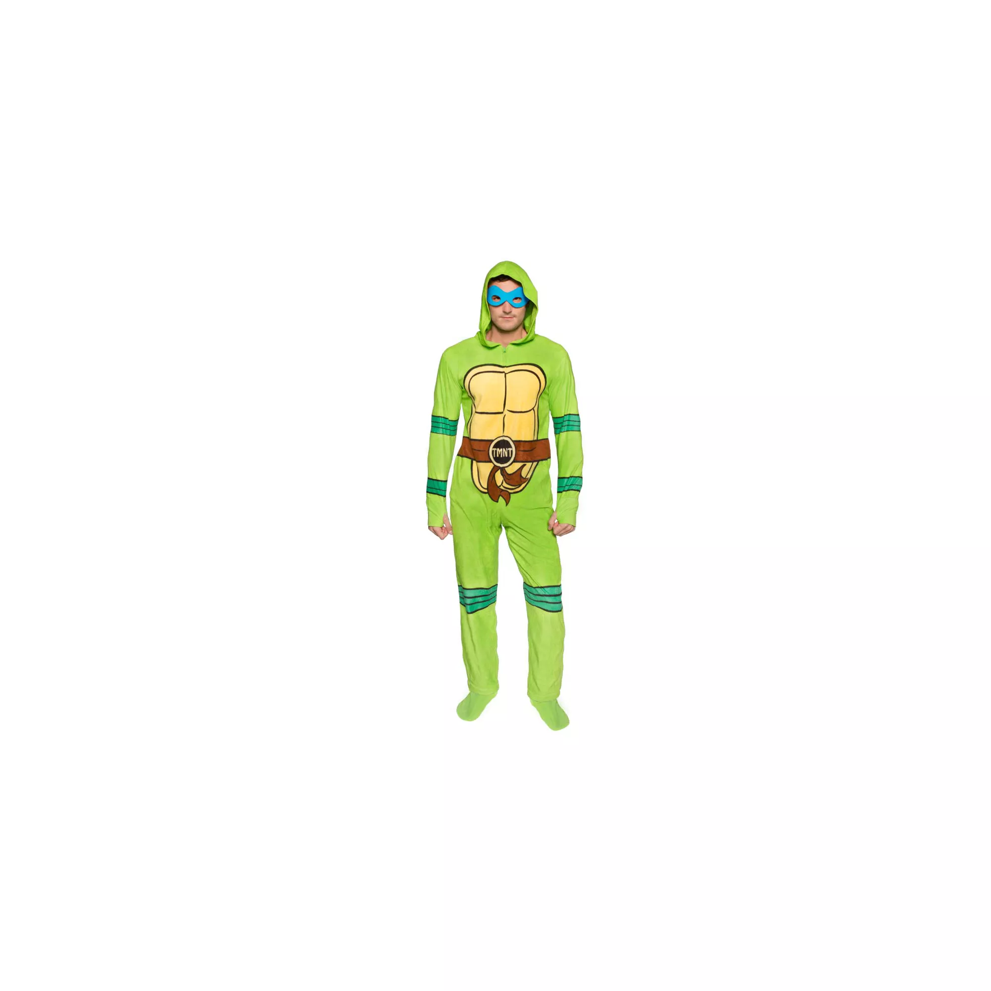 TMNT Hooded Footie Adult Pajamas at Spirit Halloween