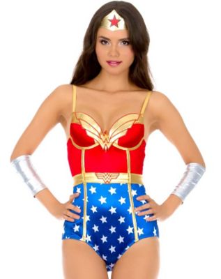 Wonder Woman Adult Satin Panties 