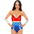 Adult Satin Wonder Woman Bodysuit - DC Comics at Spencer's