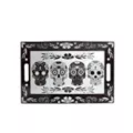 Black and White Sugar Skull Tray at Spirit Halloween