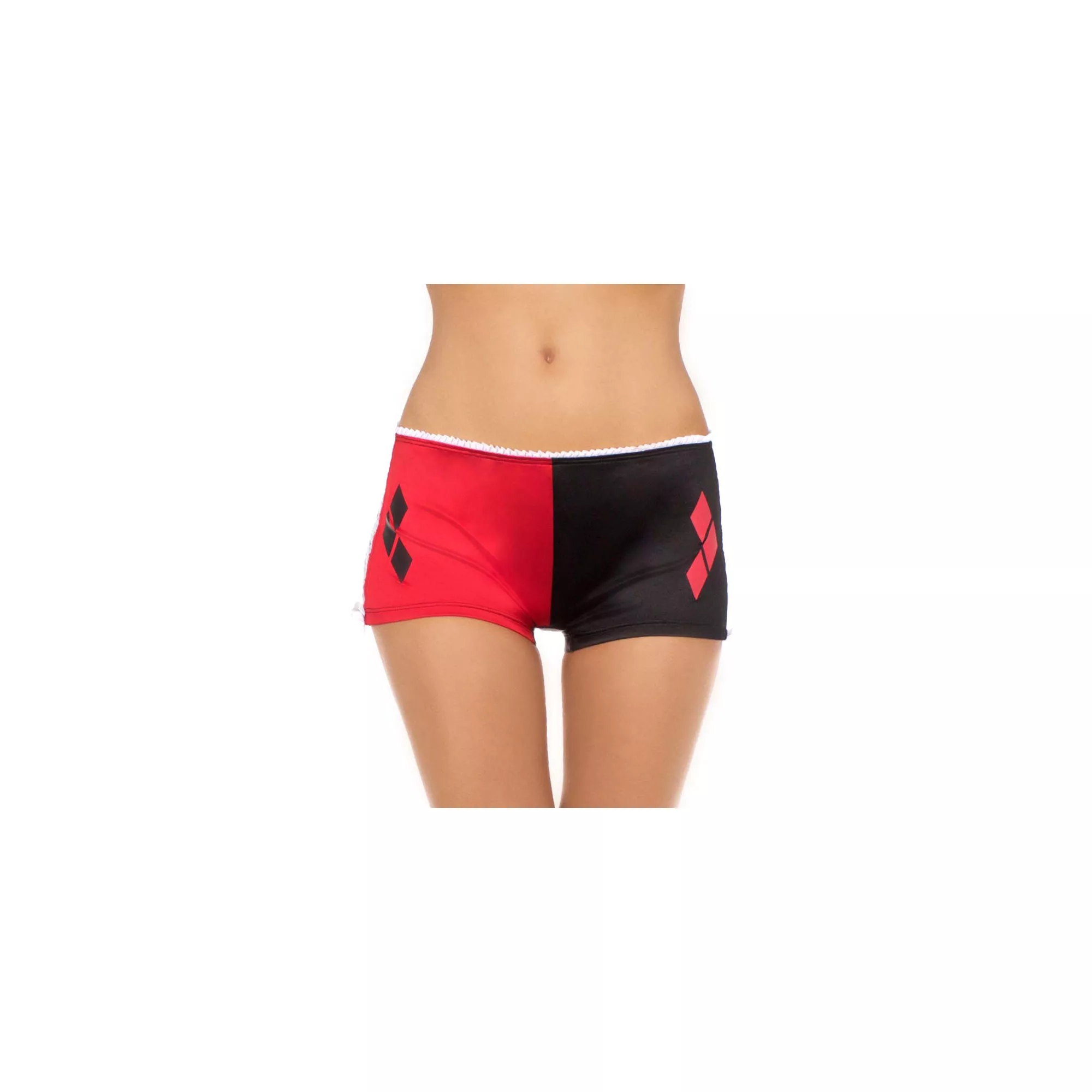Harley Quinn Boyshort Panties with Lace Up Sides - DC Comics at Spencer's