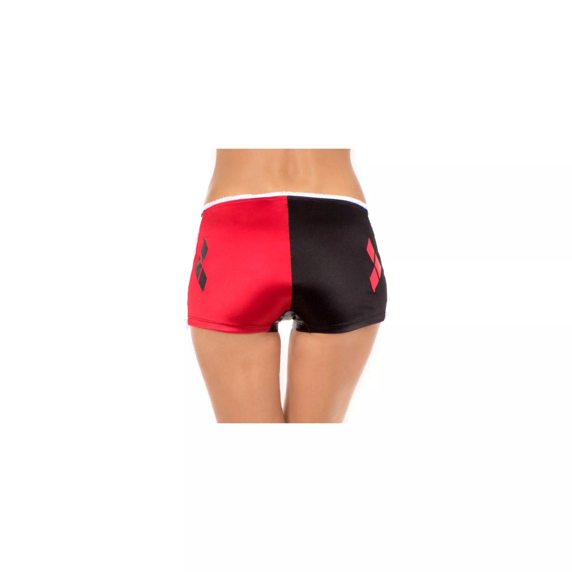 Harley Quinn Boyshort Panties with Lace Up Sides - DC Comics at Spencer's