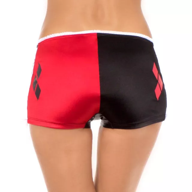 Harley Quinn Boyshort Panties with Lace Up Sides - DC Comics at Spencer's