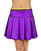 Satin Skirt - Purple