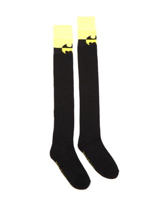 Two Tone Batman Over the Knee Socks - DC Comics - Spirithalloween.com