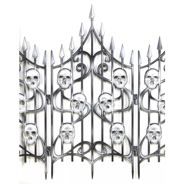 3 Ft Skull Swirl Fence at Spirit Halloween