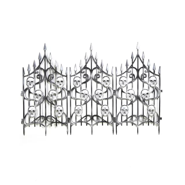 3 Ft Skull Swirl Fence at Spirit Halloween