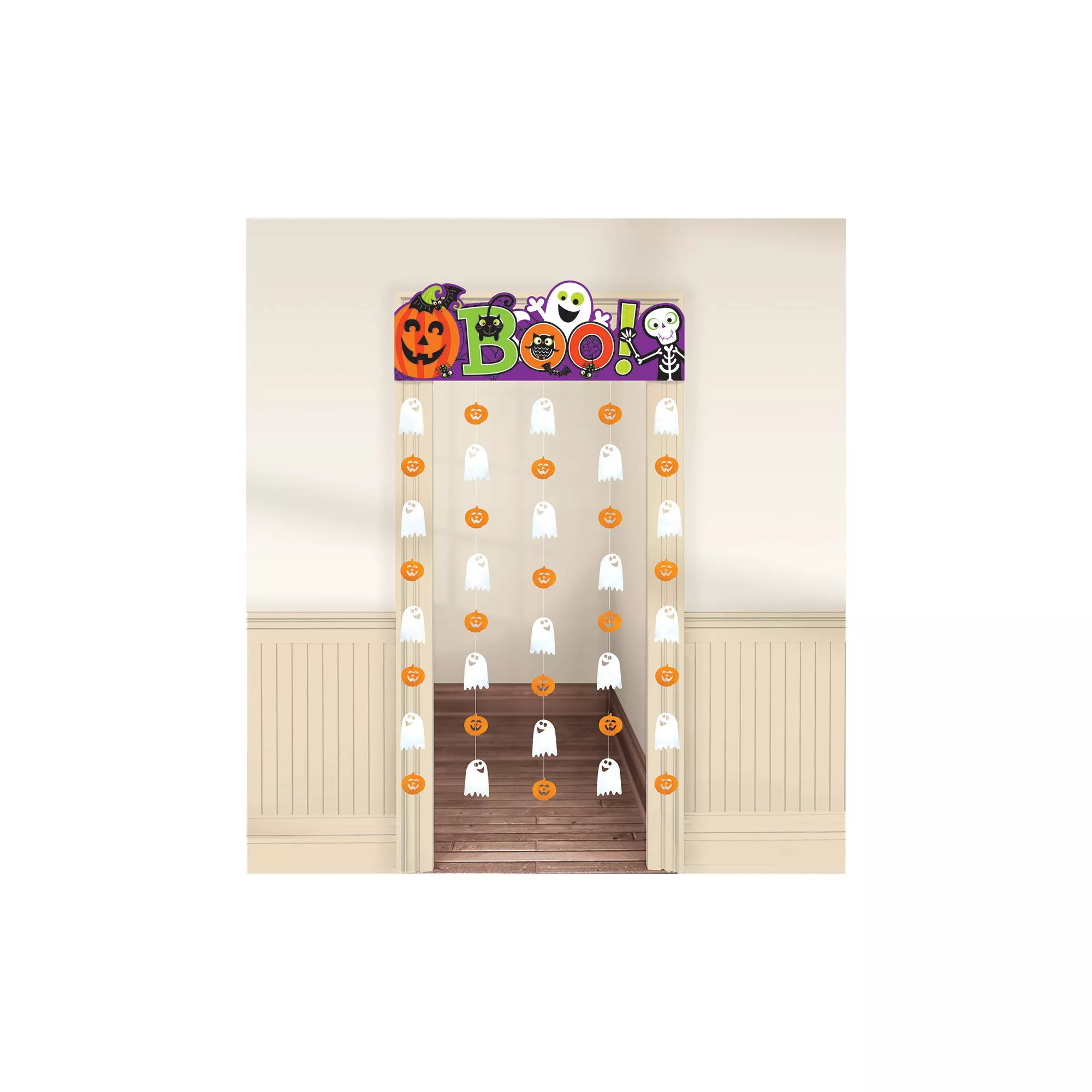 3 Ft Boo Doorway Curtain - Decorations at Spirit Halloween