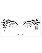 Spider Web Face Tattoo Decal