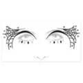 Spider Web Face Tattoo Decal at Spencer's