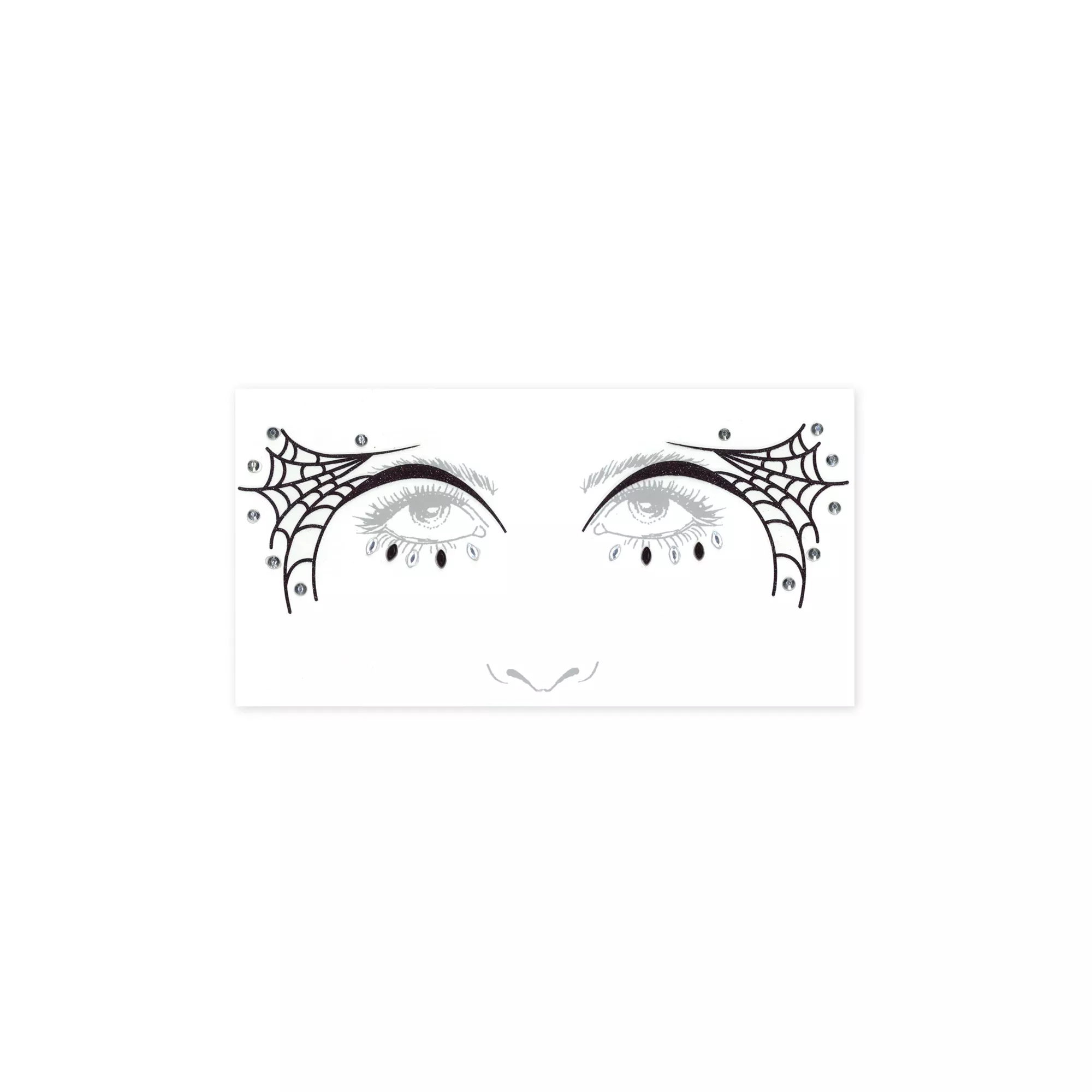 Spider Web Face Tattoo Decal at Spencer's