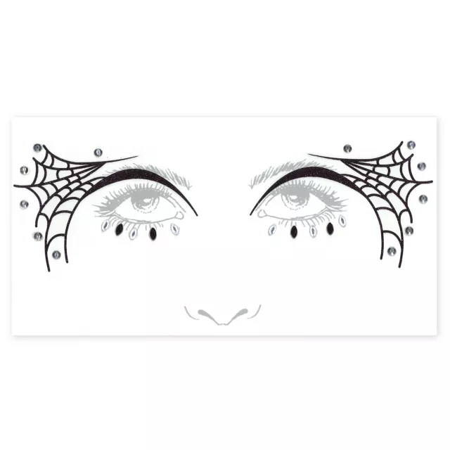 Spider Web Face Tattoo Decal at Spencer's