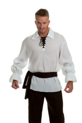 white pirate shirt mens