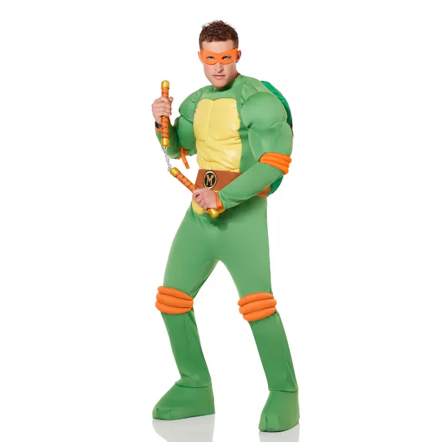 Adult Michelangelo Costume Deluxe - Teenage Mutant Ninja Turtles ...