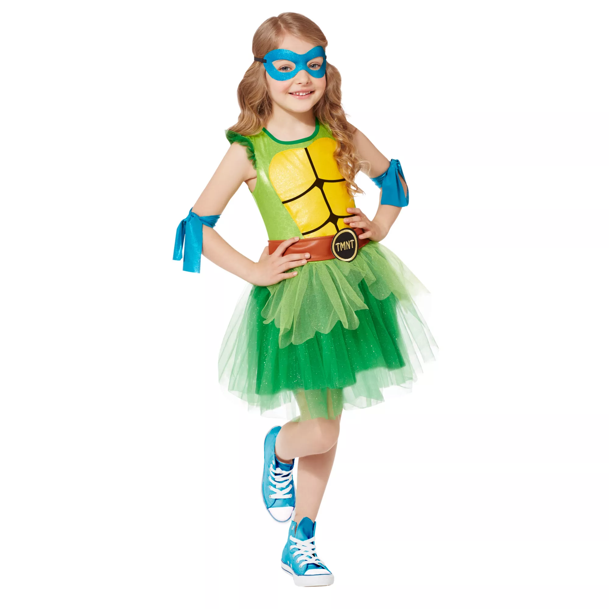 Girls TMNT Deluxe 4 Mask  and Armband Tutu Costume at Spirit Halloween