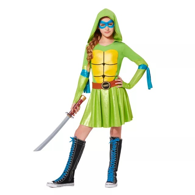 TMNT Deluxe Turtle Hoodie Girls Costume at Spirit Halloween