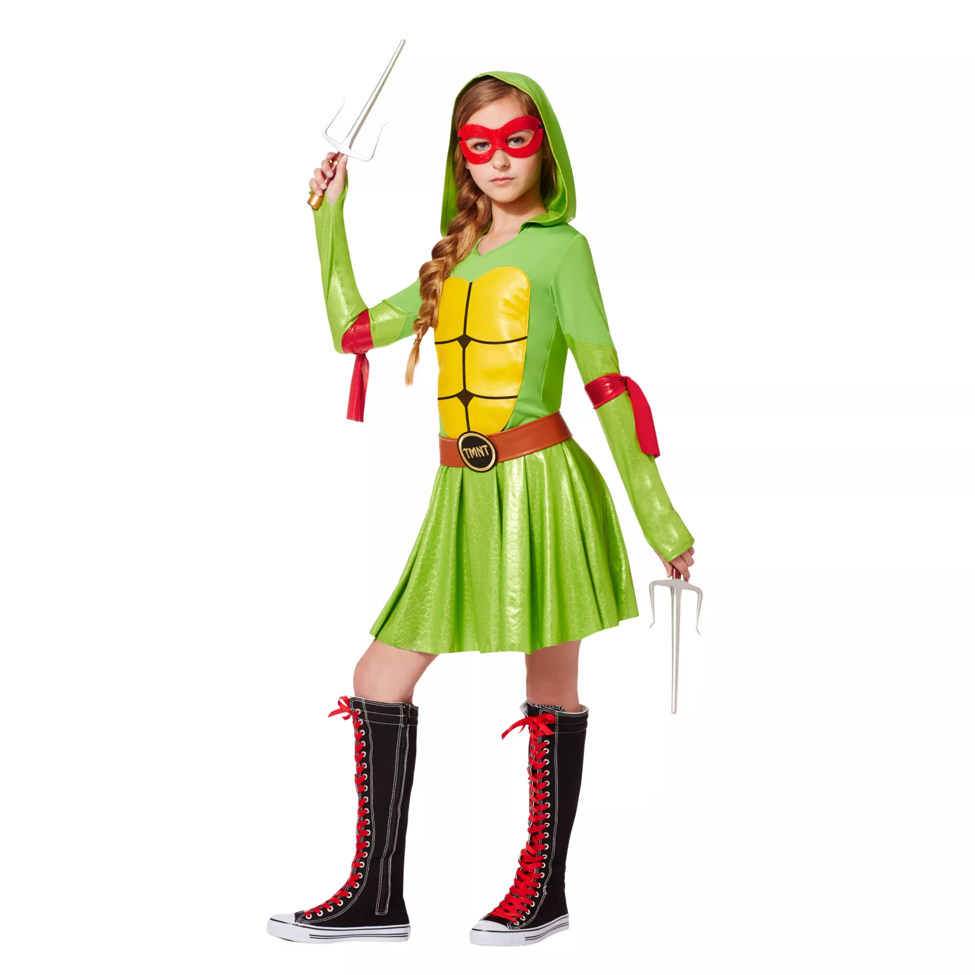 TMNT Deluxe Turtle Hoodie Girls Costume at Spirit Halloween