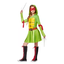 TMNT Deluxe Turtle Hoodie Girls Costume at Spirit Halloween