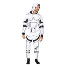 Adult Hooded Storm Trooper Union Star Wars One-Piece Pajamas at Spirit Halloween