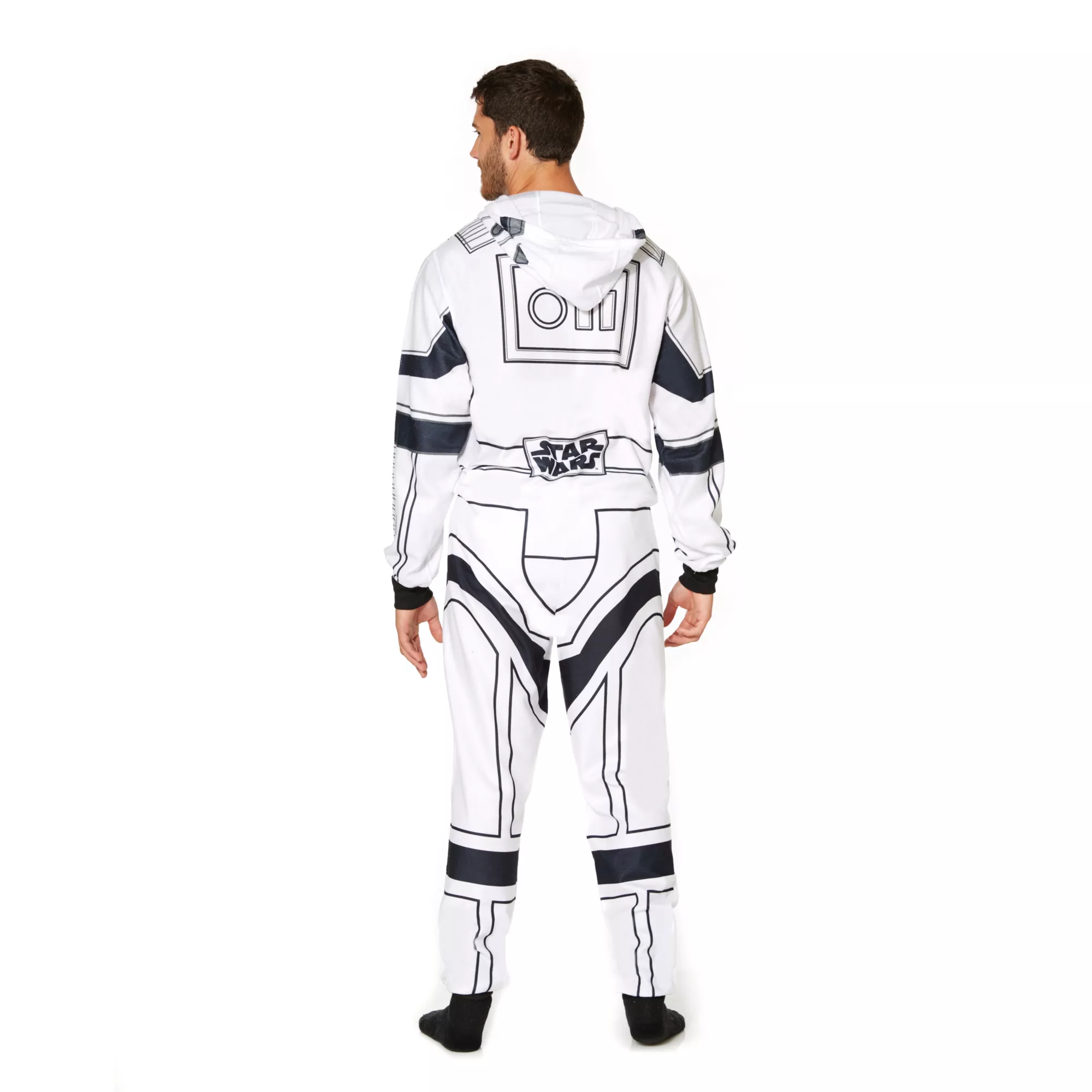 Adult Hooded Storm Trooper Union Star Wars One-Piece Pajamas at Spirit Halloween