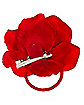 Day of the Dead Red Rose Hair Accessory