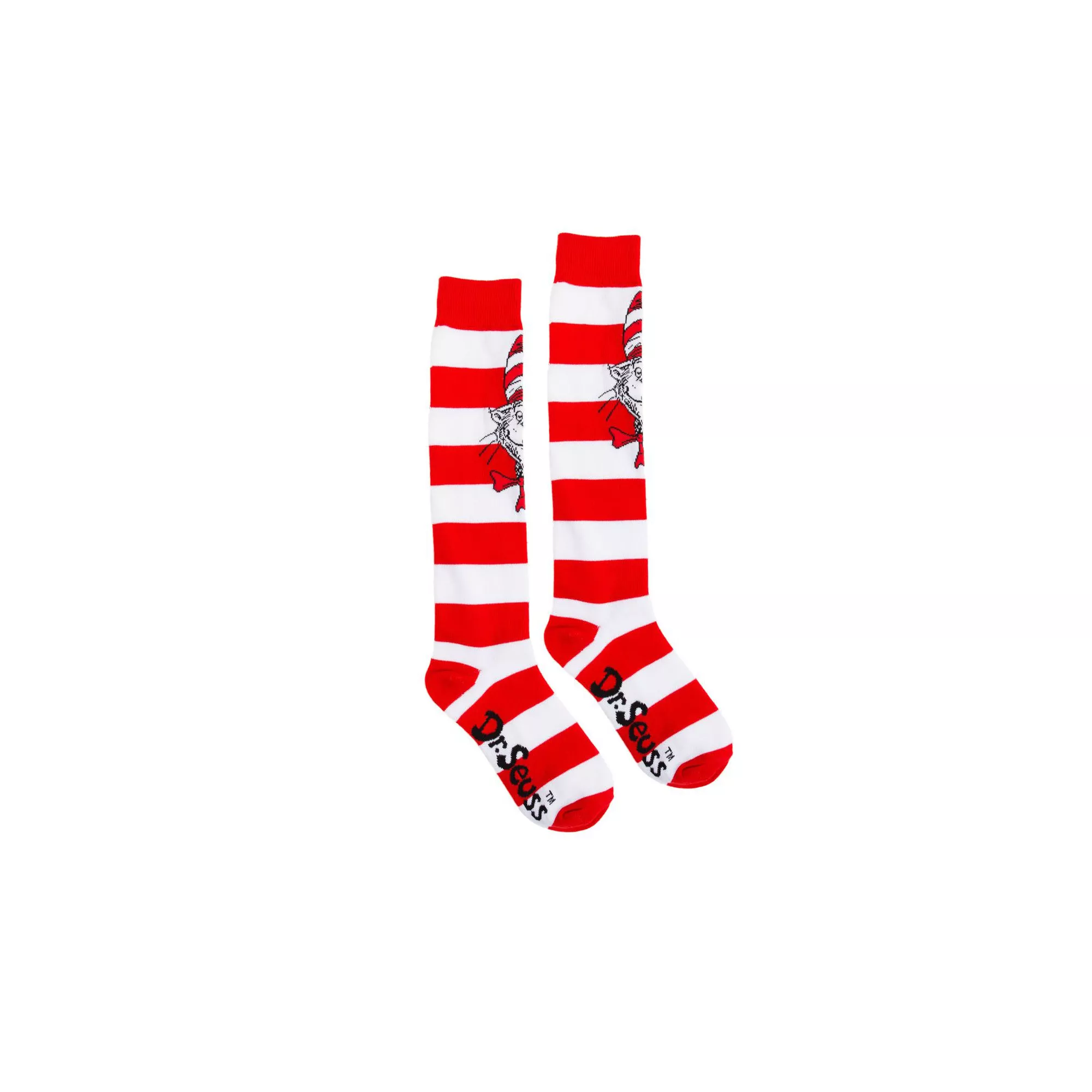 Striped Cat in the Hat Knee High Socks - Dr. Seuss at Spencer's