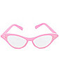 '50s Pink Rhinestone Cat Eye Glasses