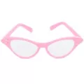 '50s Pink Rhinestone Cat Eye Glasses at Spencer's