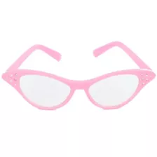 '50s Pink Rhinestone Cat Eye Glasses at Spencer's