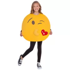 Kids Kissy Face Emoji Costume at Spirit Halloween