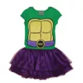 Girls TMNT Donatello Tutu Dress with Cape Costume at Spirit Halloween