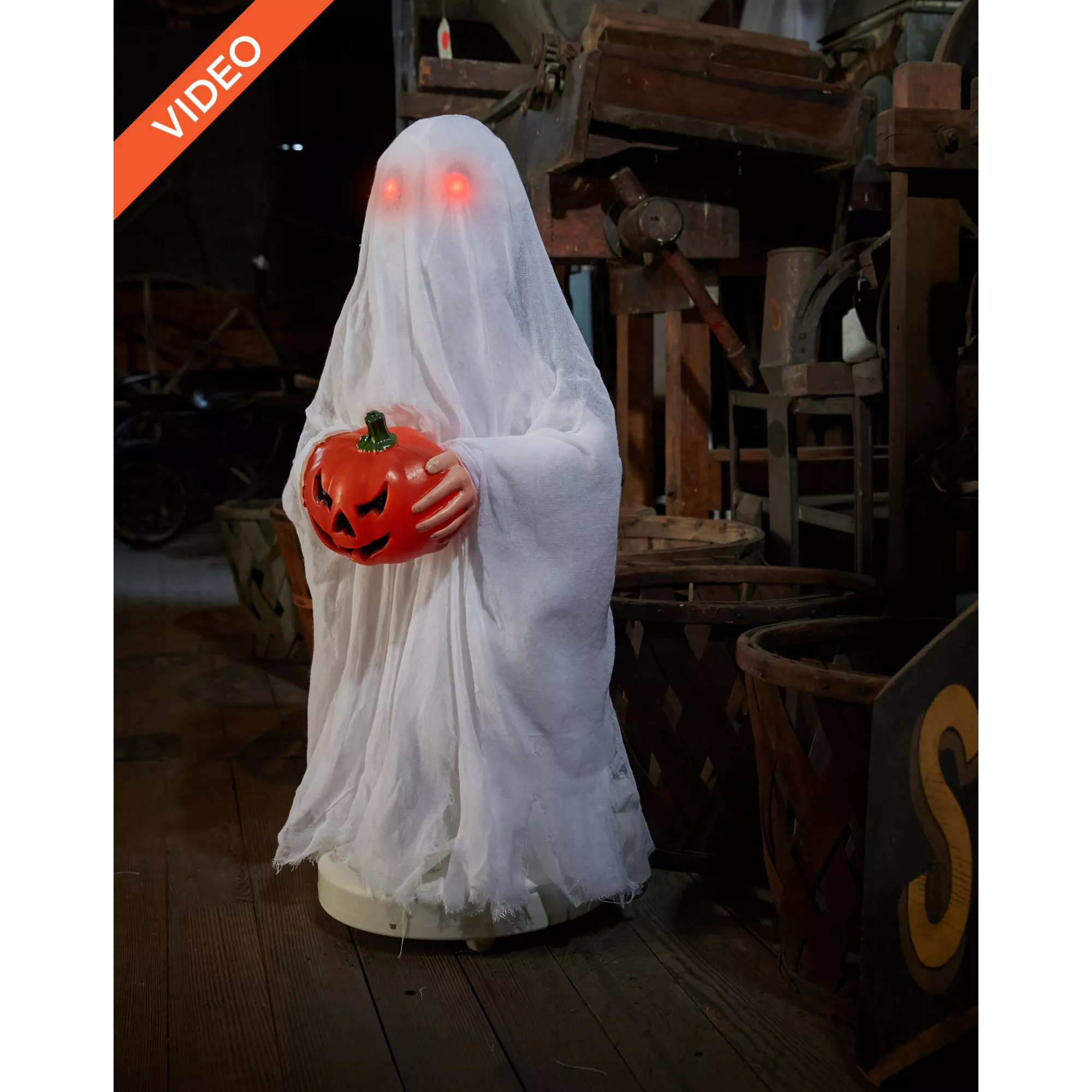 2.5 Ft Bump and Go Ghost Animatronics - Decorations at Spirit Halloween