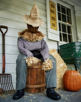 4.5 Ft Sitting Scarecrow Animatronic