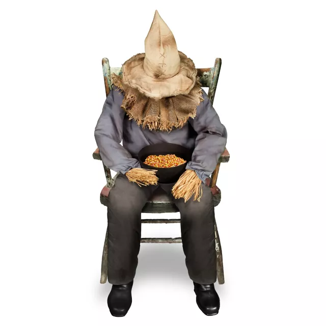 4 Ft 6 In Sitting Scarecrow Animatronic at Spirit Halloween