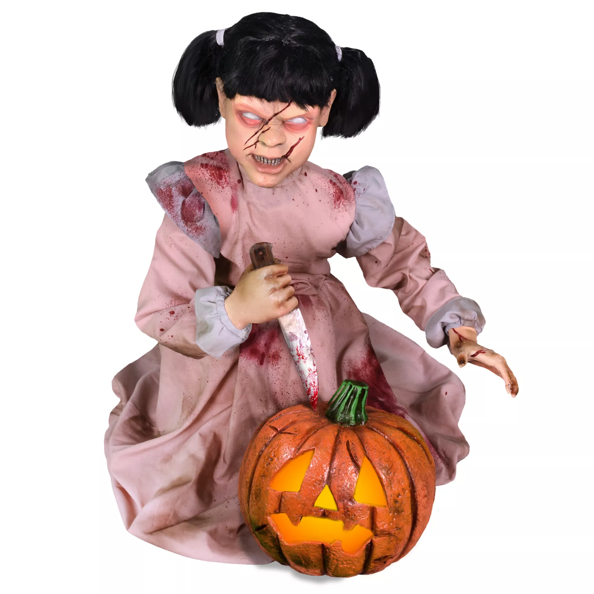 2 Ft Lunging Pumpkin Carver Animatronics – Decorations at Spencer's