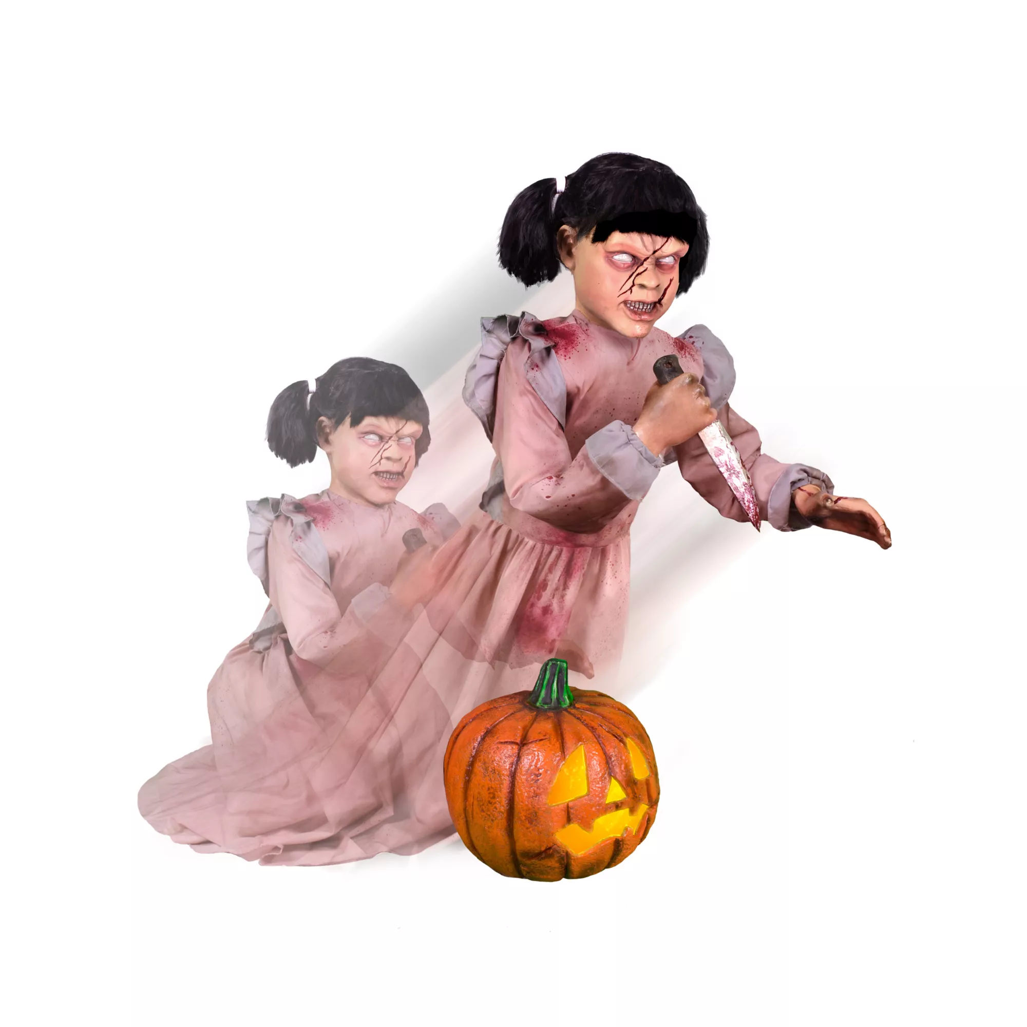 2 Ft Lunging Pumpkin Carver Animatronics – Decorations at Spencer's