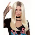 Blonde Black Roots Wig at Spirit Halloween