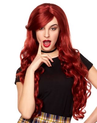 Lethal bombshell red wig